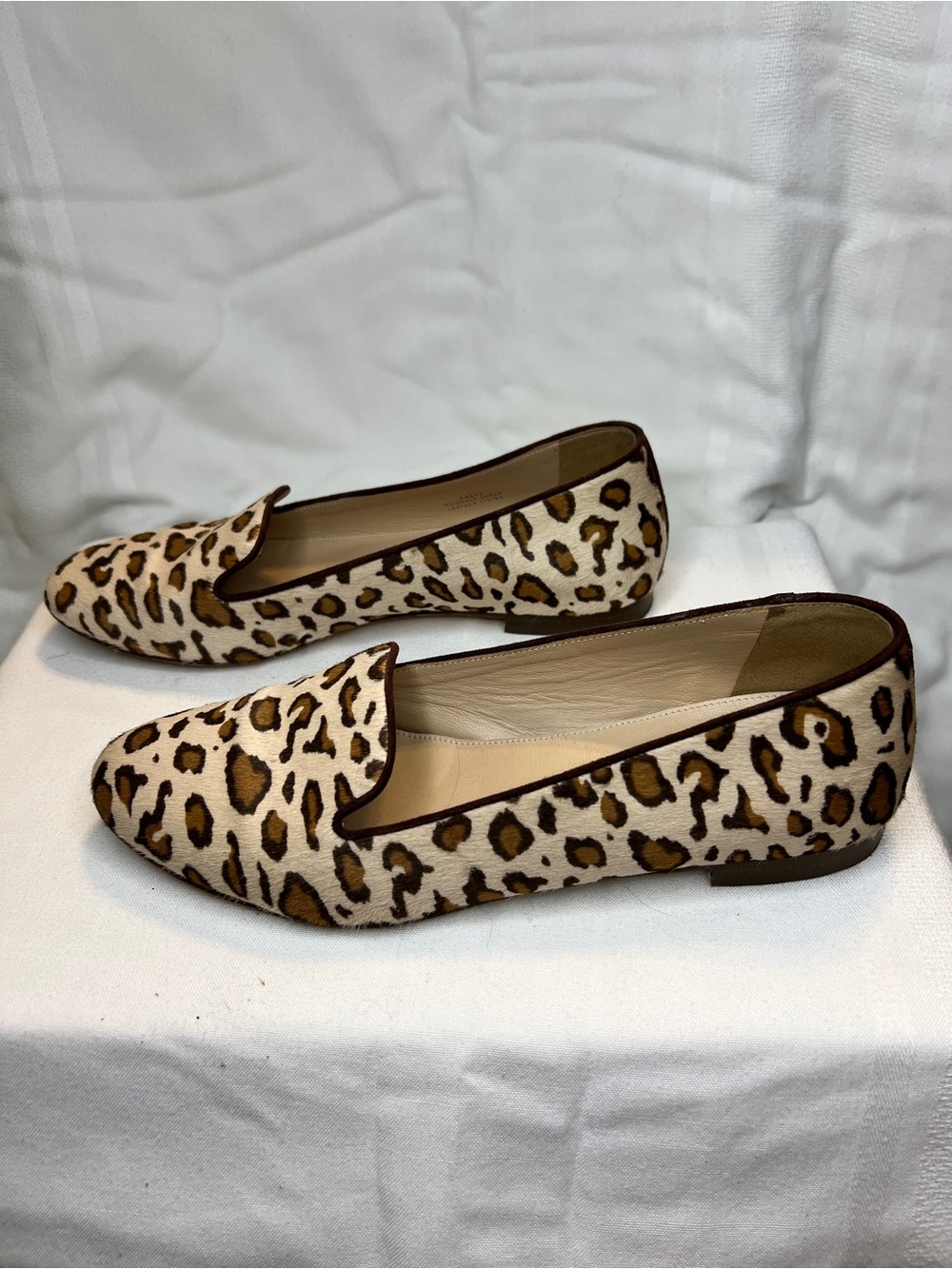 J. Crew Collection Cleo Italian Calf Hair Loafers. Ocelot Print. Women’s sz 7